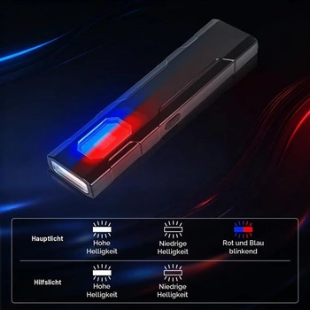 HOTUT USB C dobíjecí malá svítilna, LED pracovní světlo, inspekční lampa COB LED ruční svítilna s