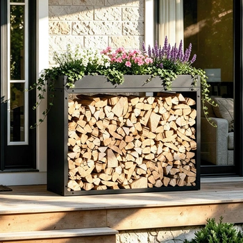 Stojan na drevo FWR07, 100 x 35 x 80 cm - N