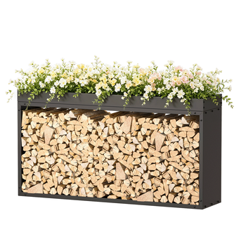 Stojan na drevo FWR08, 150 x 35 x 80 cm - N