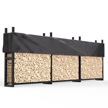 Stojan na drevo FWR10, 334,5 x 25 x 115 cm - N