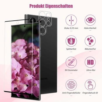 Ochranné tvrzené sklo Bodyguard 2+2 kusů pro Samsung Galaxy S23 Ultra