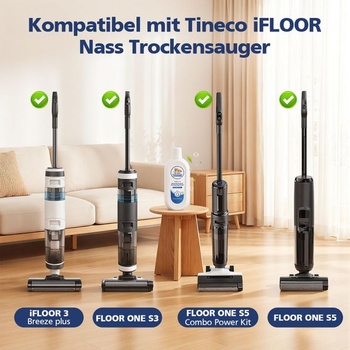 Náhradný prostriedok na podlahy pre Tineco Floor One S3/S5/S6/S7 a iFloor, 2 ks, 500 ml