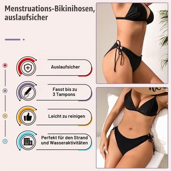 Menštruačné bikiny Runmeihe na plávanie, menštruačné nohavičky, nepremokavé menštruačné spodné prádlo