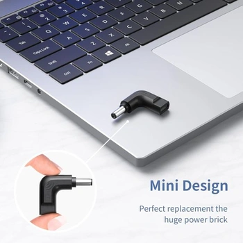 Adaptér QYD USB-C na DC zástrčku 5,5 * 2,5 mm, PD USB C samice na DC adaptér, napájecí adaptér,