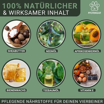 Balzam na labky 100ml [Vyrobené v Nemecku] - Starostlivosť o labky psov proti suchým a boľavým labkám -