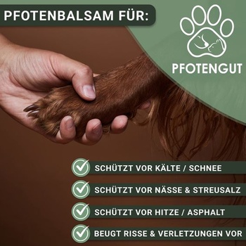 Balzám na tlapky 100ml [Vyrobeno v Německu] - Péče o tlapky psů proti suchým a bolavým tlapkám -
