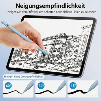 Stylus pre iPad 2018–2026, 13-minútové rýchle nabíjanie, rozpoznanie dlane, modrý