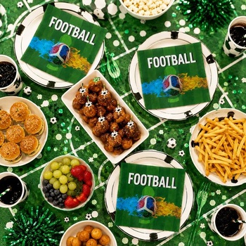 40 futbalových obrúskov, dekorácie na majstrovstvách sveta vo futbale 2026, jednorazové stolné