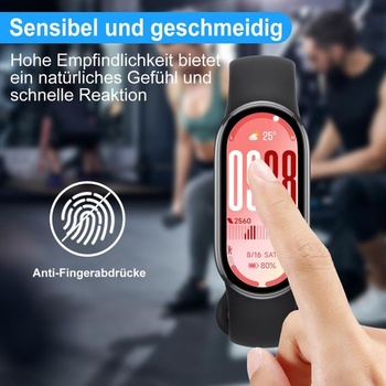 Ochranná fólie Elecshion pro Xiaomi Smart Band 10 (3 ks), sklo, tvrdost 9H, odolná proti poškrábání