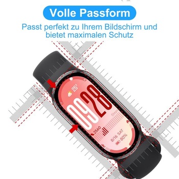 Ochranná fólie Elecshion pro Xiaomi Smart Band 10 (3 ks), sklo, tvrdost 9H, odolná proti poškrábání