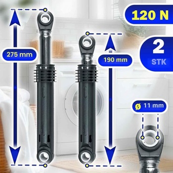 2 tlumiče nárazů pračky 110N Ø11mm 2816871100 pro Beko