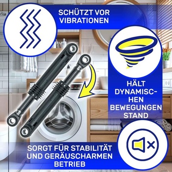 2 tlumiče nárazů pračky 110N Ø11mm 2816871100 pro Beko