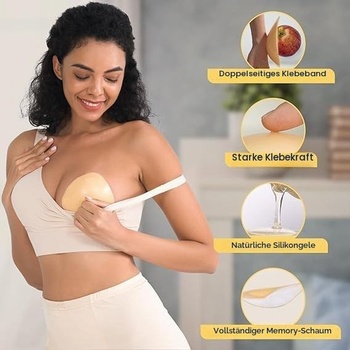Lepiaca podprsenka, Push-up vložky, Lepiaca push-up podprsenka, Push-up vložky Obojstranné lepiace