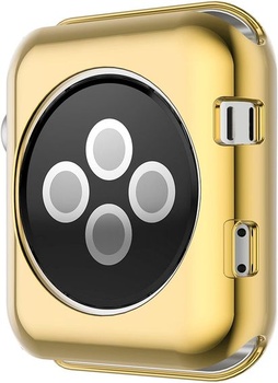 Kompatibilní s pouzdrem pro Apple Watch 41mm 45mm, měkké TPU pokovené pouzdro, ochranná fólie,