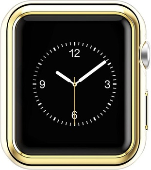 Kompatibilný s puzdrom pre Apple Watch 41mm 45mm, mäkké TPU pokovované púzdro, ochranná fólia,