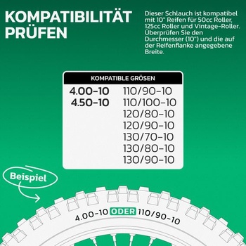 Duša MoovMoov pre pneumatiky 110/90-10, 110/100-10, 120/80-10, 120/90-10, 130/70-10, 130/80-10,