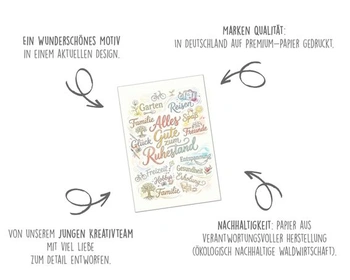 Blahoželanie k odchodu do dôchodku, Edition Seidel Premium XXL Maxi, s obálkou, formát DIN A4.