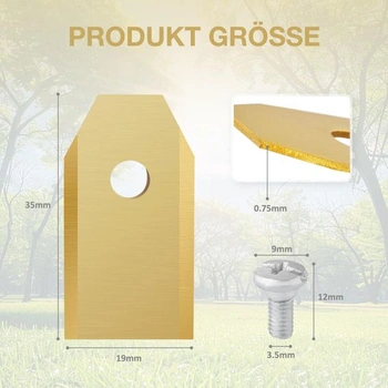 Náhradné nože pre robotické kosačky, titánové, kompatibilné s Husqvarna Automower a Gardena Robot