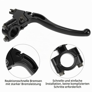 Páčka spojky QWORK® pre motocykle 22 mm, hliníková páčka brzdovej spojky pre motocykle 50CC-125CC,