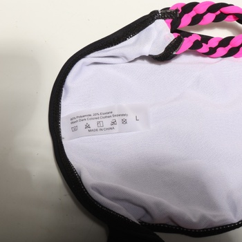 Dámsky set plaviek GORGLITTER Push Up s výstrihom do V a kosticami, vystrihnuté bikiny s farebnými