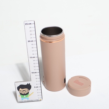 Malá elektrická cestovní konvice 500 ml, přenosná mini konvice pro rychlé vaření vody, nerezová