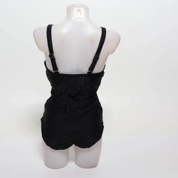 Smismivo plavky pro ženy, zeštíhlující jednodílné plavky Retro Ruched Push Up Vintage vycpané