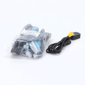 DGODRT 2portový KVM přepínač USB VGA s KVM kabely, KVM přepínač pro VGA monitor a USB klávesnici a