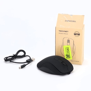 Bezdrôtová myš TECKNET, dobíjacia Bluetooth myš s 3 zariadeniami (2*Bluetooth + USB), 4800 DPI, 6