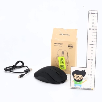 Bezdrôtová myš TECKNET, dobíjacia Bluetooth myš s 3 zariadeniami (2*Bluetooth + USB), 4800 DPI, 6