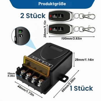 Bezdrátový spínač 230V s dálkovým ovládáním, bezdrátový spínač světel AC 220V-240V 30A