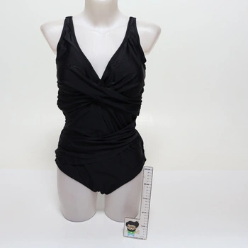 Smismivo plavky pro ženy, zeštíhlující jednodílné plavky Retro Ruched Push Up Vintage vycpané