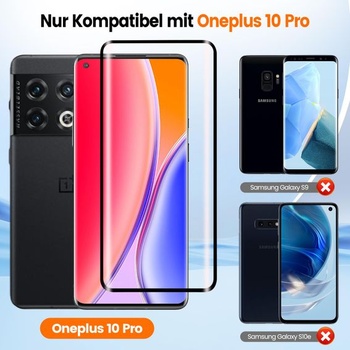 Ochranné sklo VideoSecu pre OnePlus 10 Pro, 2 kusy, tvrdosť 9H, HD, bez bublín, odolné voči oleju a