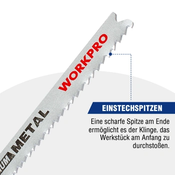 Sada listů pily Workpro W124142A