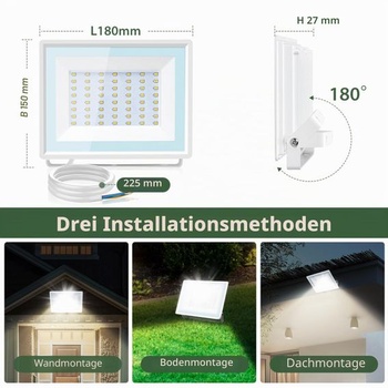 LED vonkajšie reflektory Aigostar, 2 ks