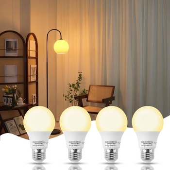 LED žiarovka so senzorom denného svetla, žiarovka E27 so senzorom svetla, 8W (ekvivalent 55W) sa