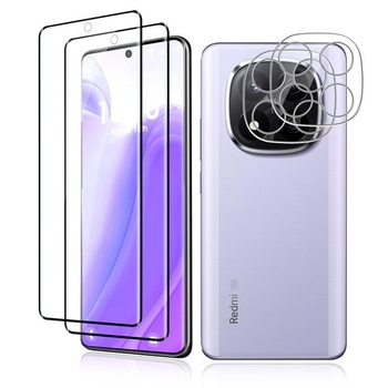 Ochranné tvrdené sklo VideoSecu 2+2 kusov pre Xiaomi Redmi Note 14 Pro Plus, tvrdosť 9H, ochrana