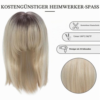 Vlasová ozdoba pre ženy, balayage blond, vlasová ozdoba s ofinou, parochne, príčesky, prírodné