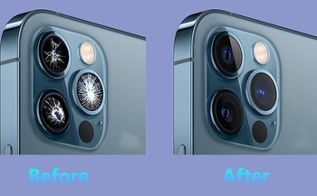 Náhradní objektiv fotoaparátu pro iPhone 12 Pro Max (6,7 palce), odolný proti poškrábání,