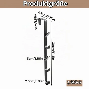 3 ks vertikálnych dverných háčikov na zavesenie, háčiky na vertikálne dvere, každý obsahuje 5 háčikov,