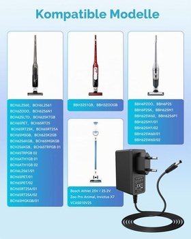 Nabíječka 30V 500mA, kompatibilní s nabíječkou baterií Bosch Athlet 25V 25,2V BCH6ZOOO BBH6PZOO