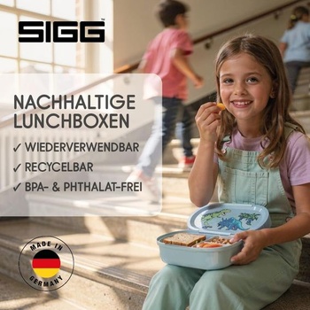 Sigg - Lumo Kids Lunchbox Set 2 - Detský obedový box s priehradkami - Vhodný do mikrovlnnej rúry a