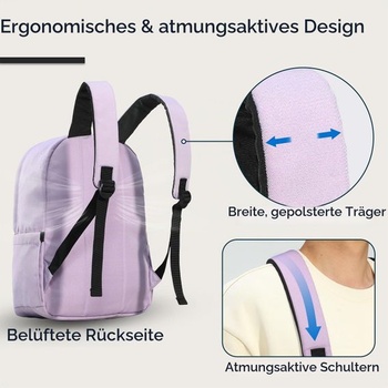 Haimont Casual Daypack Batohy 15L, Odolný a trvanlivý batoh na notebook pro ženy i muže, Nezbytný
