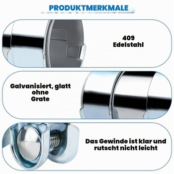 LPZMPZ Výfuková svorka, Ø 55 mm/D: 95 mm Výfukové svorky Rúrková spojka