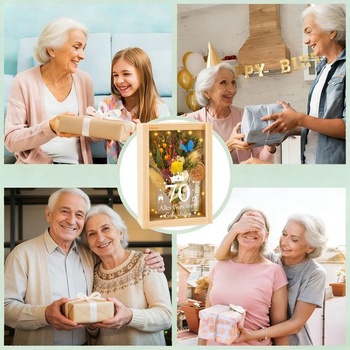 Darčeky k 70. narodeninám pre ženy, Darčeky pre 70-ročné ženy, Balenie finančných darčekov k 70. narodeninám,
