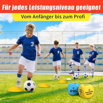 Tréningová sada futbalových kociek Mellbree, 2dielna darčeková sada pre chlapcov a dievčatá vo veku 8 až