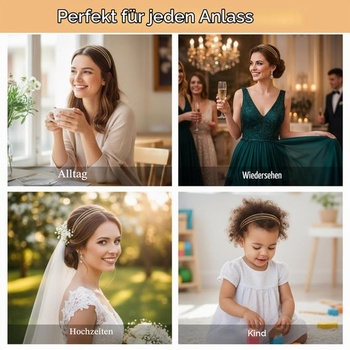2 viacvrstvové kovové čelenky - zlaté a strieborné, módne tenké čelenky pre ženy, elegantné doplnky na