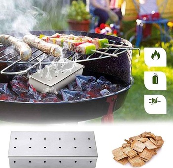 Udiareň, udiareň pre plynové grily, nerezová udiareň na gril BBQ pre udiarne, grily na drevené uhlie a