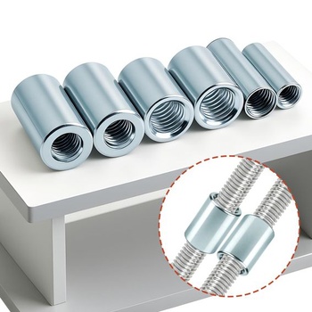 12 kusov Dlhé okrúhle matice M10x35x12mm Závitové púzdra Pozinkovaná oceľ Spojovacie matice