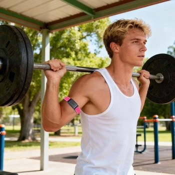 Chinbersky 22mm športový bicepsový pás kompatibilný s Amazonfit Helio Strap pre ženy aj mužov,