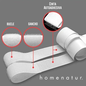 Extra hrubá samolepiaci suchý zips - 30 mm x 3 m biela - Samolepiace suchý zips - Suchý zips na šitie -